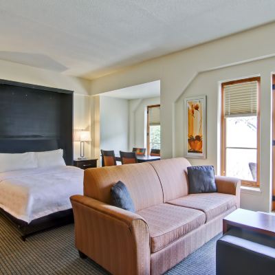 墨菲大床一室套房（帶壁爐） 蒙特朗布朗度假勝地希爾頓欣庭套房酒店優惠