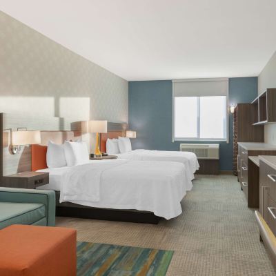 Studio Suite with Two Queen Beds-Hearing Accessible-Non-Smoking Home2 Suites by Hilton Redlands, CA Promo Code
