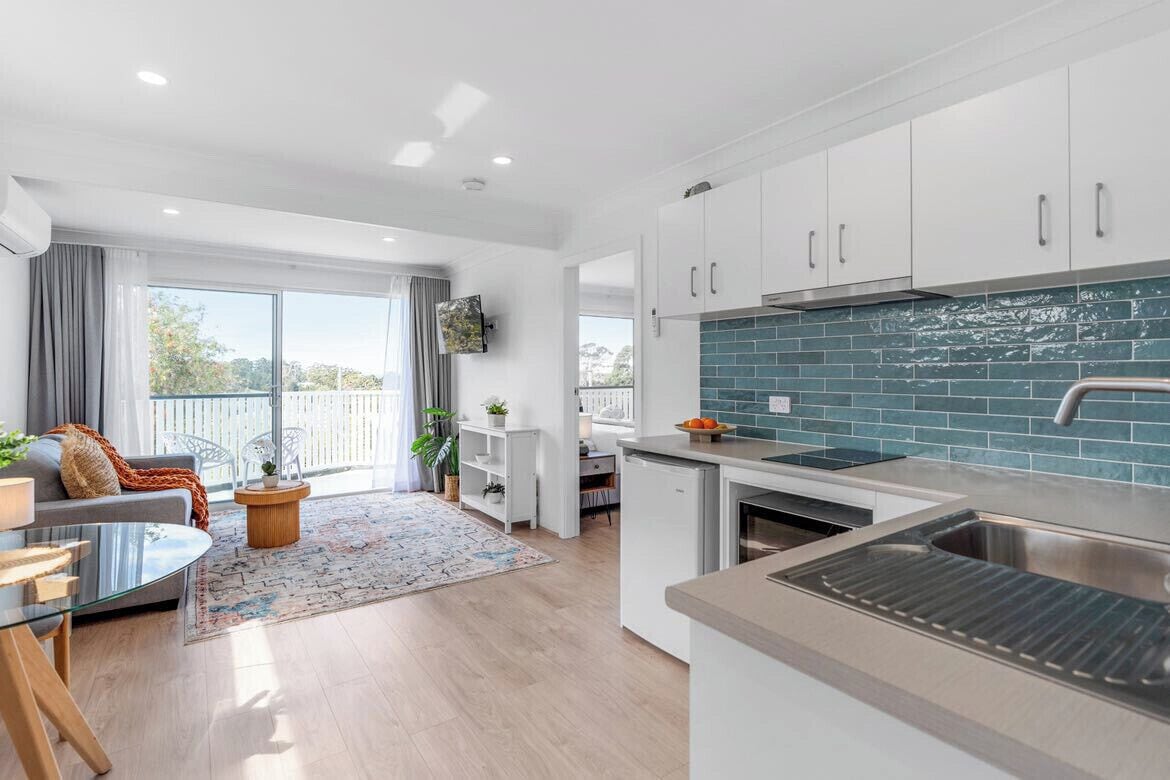 行政公寓， 1 间卧室， 按摩浴缸， 海洋景观