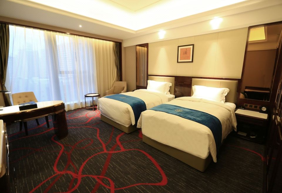 蓝溪标间（温暖舒适大落地窗）