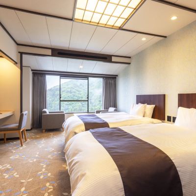 高樓層雙床房-非吸菸 千秋閣飯店優惠