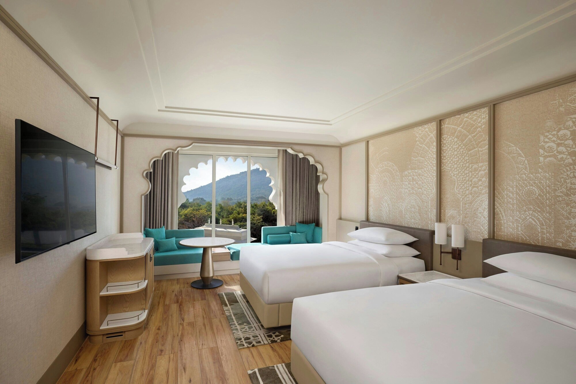 Udaipur Marriott Hotel豪华双单人床房