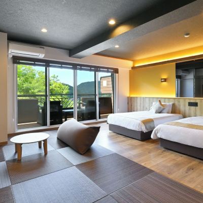 【和モダンスイート和洋室】 専用テラス＆露天風呂付（60㎡） 塩江温泉郷　さぬき温泉 クーポン