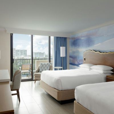 Pool & Partial Ocean View, Deluxe Guest Room, Balcony Fort Lauderdale Marriott Harbor Beach Resort & Spa Promo Code