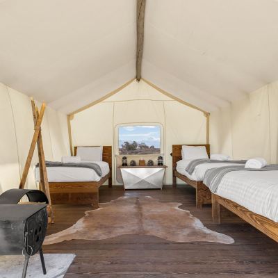 Safari with 3 Twin Beds Tent-Shared Bath Under Canvas Moab Promo Code