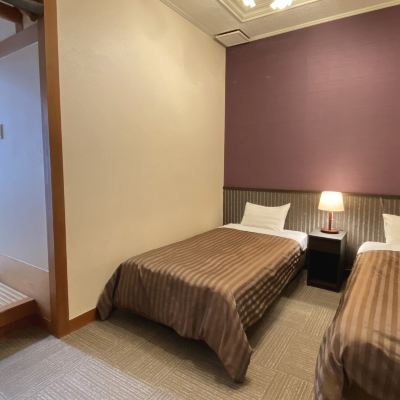 (Twin + 6 Tatami) [Japanese-Western Room] [Non-Smoking] [Mountain View] [River View] 伊東園ホテル磐梯向滝 クーポン