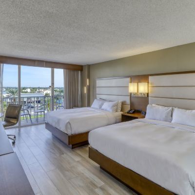 Accessible Two Queen Rollin Shower Room with Balcony and City View DoubleTree Beach Resort by Hilton Tampa Bay – North Redington Beach Promo Code