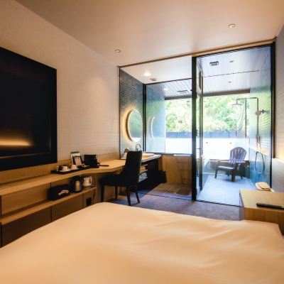 スーペリアマウンテンビュールーム(ダブル)(浴室)(本館) 東道後のそらともり クーポン