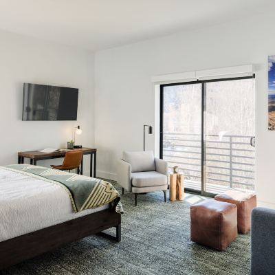 1 King Private Room, 1 Sleeper Sofa, Ensuite Bathroom, Balcony The Pad Promo Code