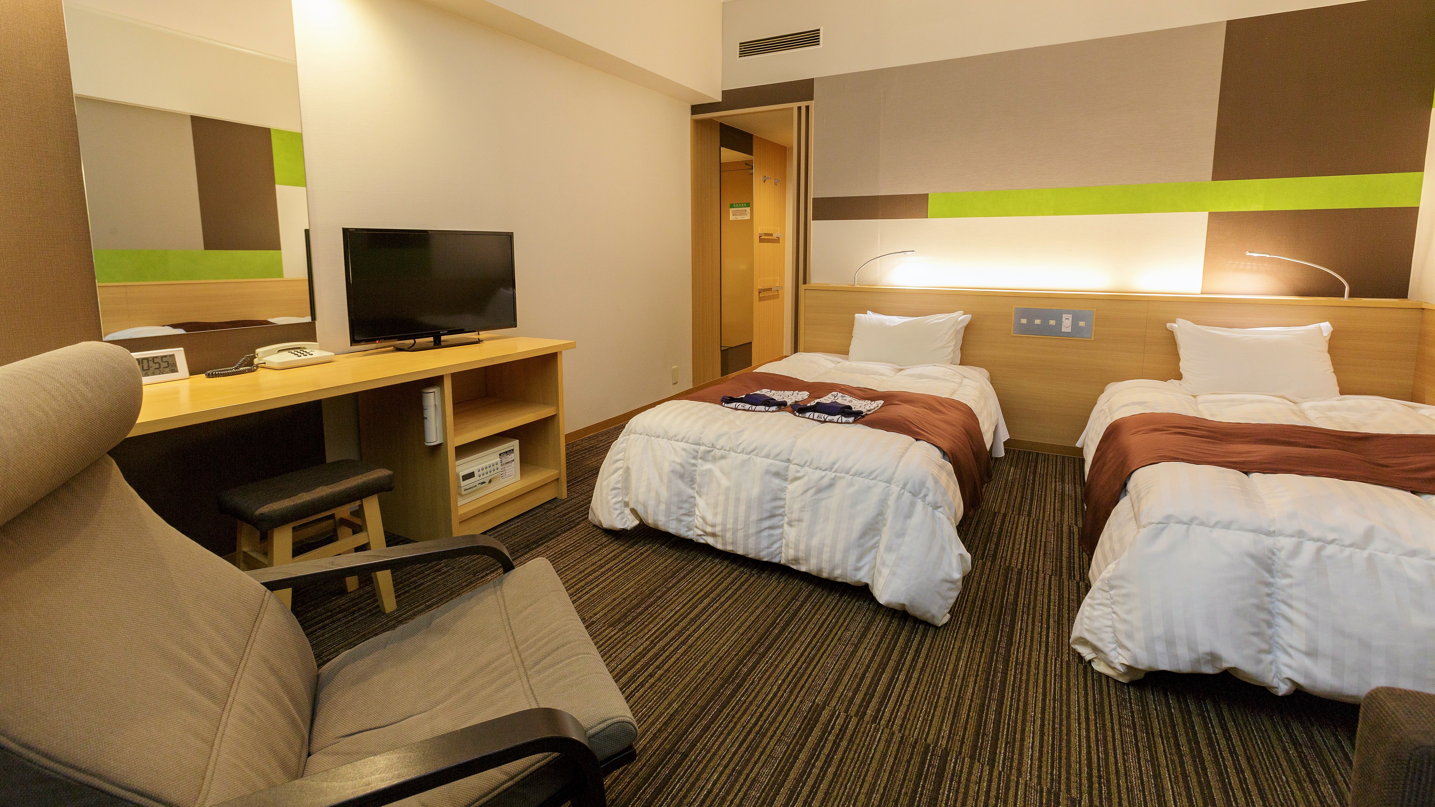 标准双床房 禁烟