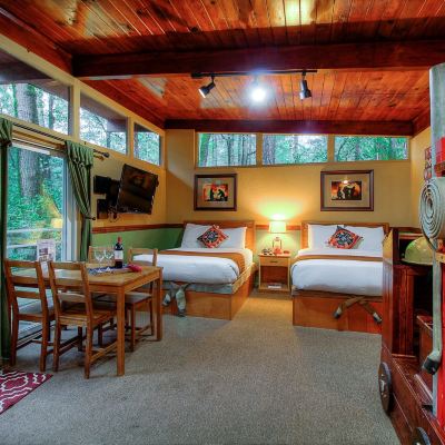 The Firehouse Cabin with Kitchenette (Pets Not Allowed) Redwoods River Resort Promo Code