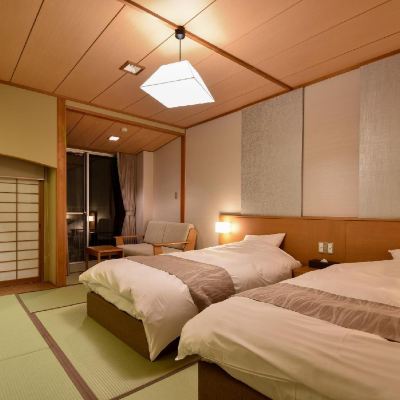 畳の床と共用バスルーム付きの標準ルーム 天地の宿 奥の細道 クーポン
