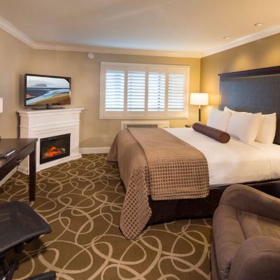 Suite-1 King Bed, Non-Smoking, Separate Bedroom, Queen Sofabed, Steam Shower, Wet Bar, Microwave and Refrigerator