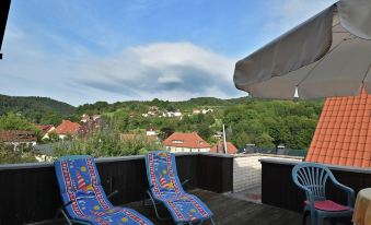 Lovely Holiday Home in the Thuringian Forest with Roof Terrace and Great View