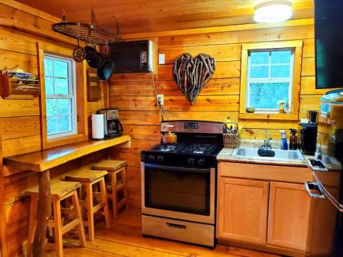 Lil' Log at Hearthstone Cabins and Camping - Pet Friendly One-Bedroom House