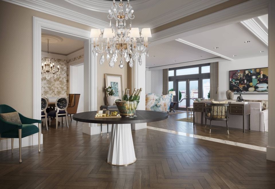 公寓套房，可使用俱樂部休息室，壁爐，露臺