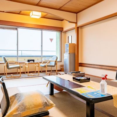 和風オーシャンビュールーム(10畳)(浴室)(本館) 秀花園　湯の花膳 クーポン