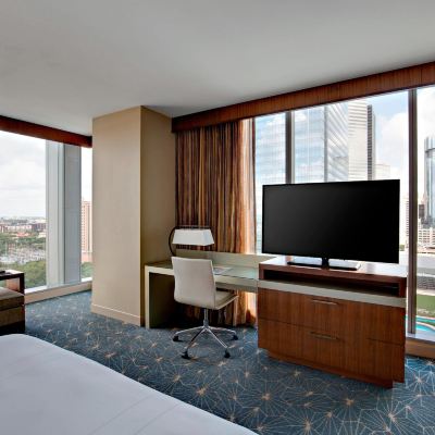 Larger Guest Room, 1 King, Corner Room Marriott Marquis Houston Promo Code