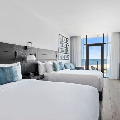 Deluxe Room, 2 Queen Beds, Terrace, Oceanfront Wave Resort Promo Code