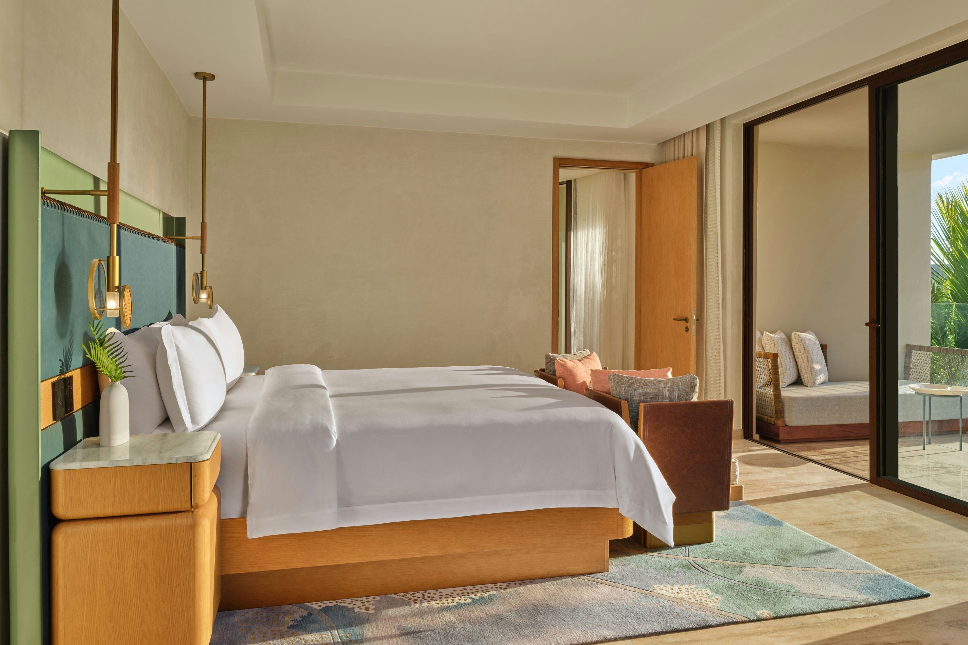 招牌，一卧室套房，1特大床，部分海景