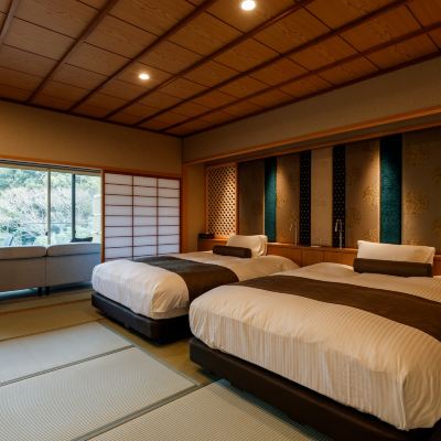Jr. Suite With Hinoki Open-Air Bath And Panoramic View (Private Dining Area) [Non-Smoking] [Deluxe] [Japanese Room] [Non-Smoking] たちばな四季亭 クーポン