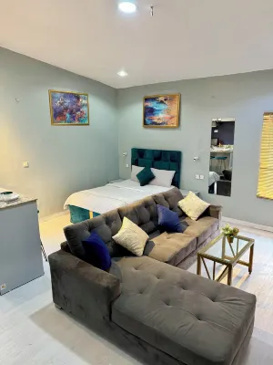 Open plan studio apartment unit