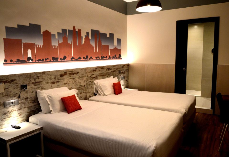 标准客房， 2 张单人床， 无烟房