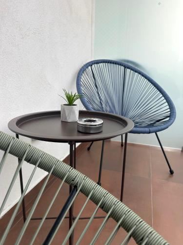 带露台的高级双人间或双床间