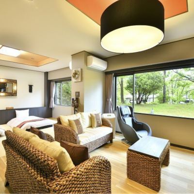 [Japanese Modern Suite] With Dog Run [Japanese-Western Room] [Non-Smoking] ウブドの森　伊豆高原 クーポン