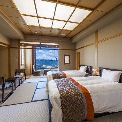 和風オーシャンビュールーム(浴室) すず屋 海游亭 クーポン
