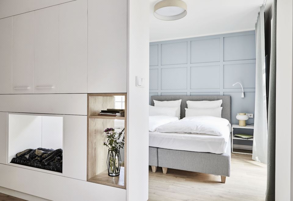 康体一室房（带蒸汽浴室和阳台）