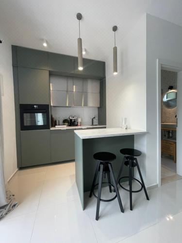 带露台一室公寓