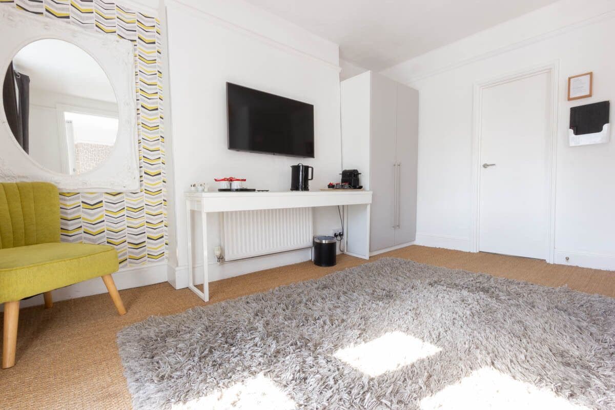 豪華超大床套房，陽臺