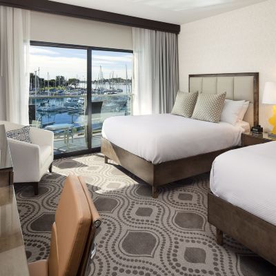 Deluxe Room, 2 Queen Beds, Marina View Marina del Rey Hotel Promo Code