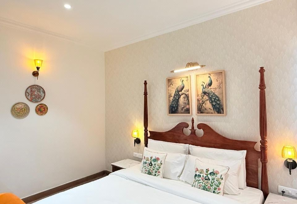 豪华阳台客房 - 享有庭院景观