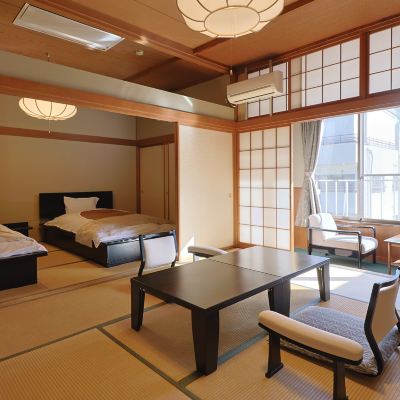 和風コーナーシティビューセミスイート(浴室) 源泉掛け流し　貸切風呂が人気の心地よいセルフ宿　亀屋本店 クーポン