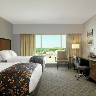 Guest Room With 2 Double Beds And Roll-in Shower-Mobility Accessible DoubleTree by Hilton Hotel Cedar Rapids Convention Complex Promo Code