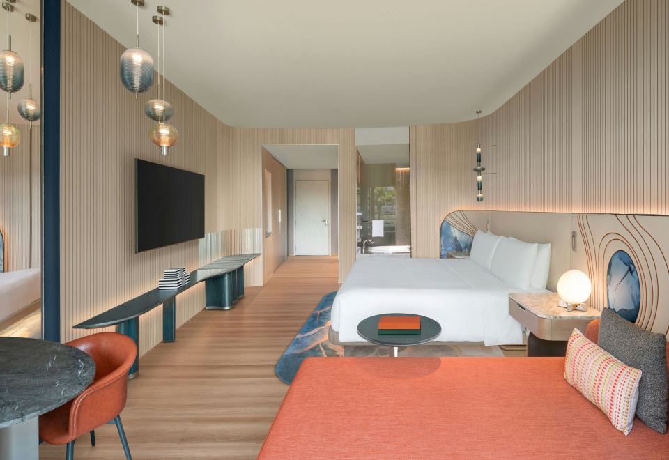 W Singapore – Sentosa CoveDeluxe, Guest Room, 1 King Super, Sofa Bed