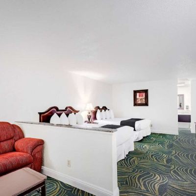 2 Queen Beds, Non-Smoking, Flat Screen Television, Microwave and Refrigerator, High Speed Internet Access