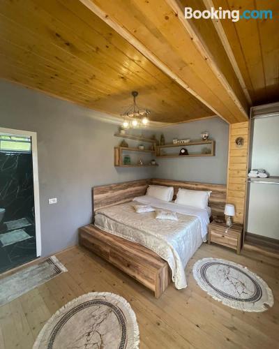 带山景的双人间