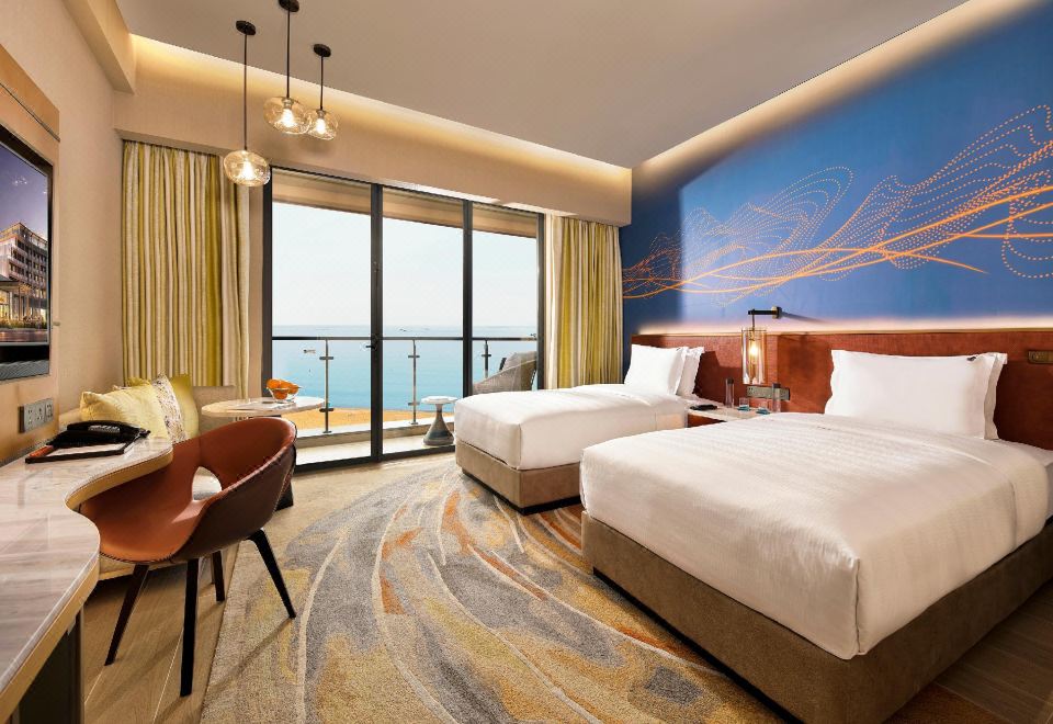 豪華海景雙床房