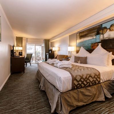 Standard Room, 1 King Bed, Patio, Partial Sea View