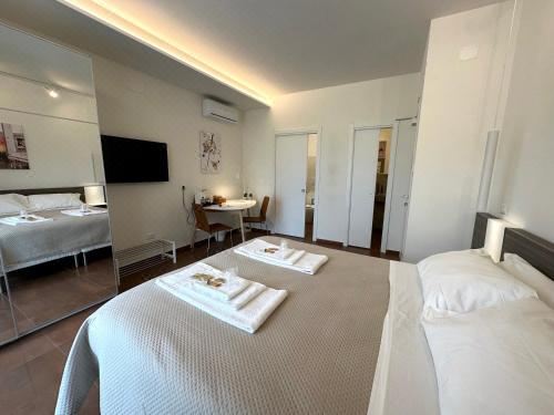 带露台的高级双人间或双床间