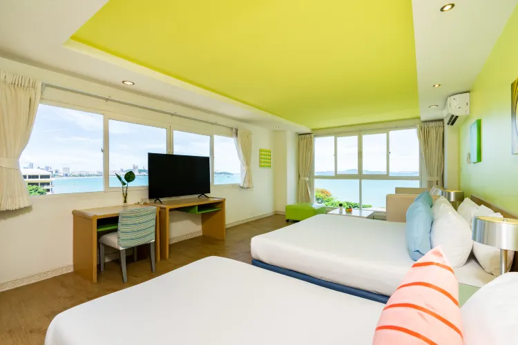 ห้องเตียงใหญ่หรือเตียงแฝดพร้อมวิวทิวทัศน์