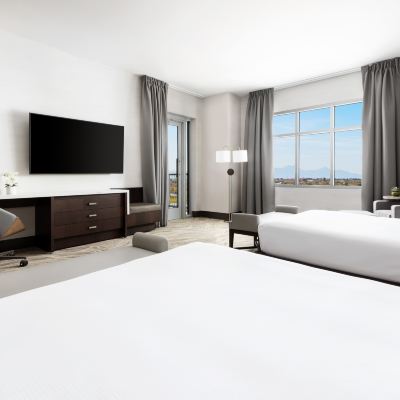 Mobility Accessible 2 Queens Room with Balconyand Bathtub DoubleTree by Hilton Tucson Downtown Convention Center Promo Code