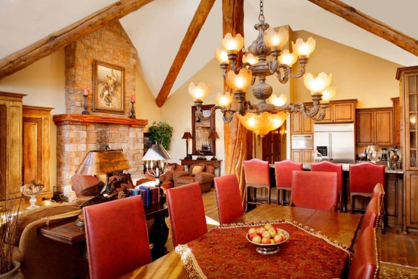 豪华房，带多张床，山景（三卧室顶层套房）