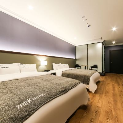 프리미엄 트윈룸 퀸 침대 2개 더케이호텔 쿠폰