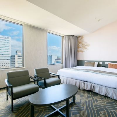 デラックスダブルルーム、禁煙（35平方メートル、ベッド幅240 cm） 金沢東急ホテル クーポン