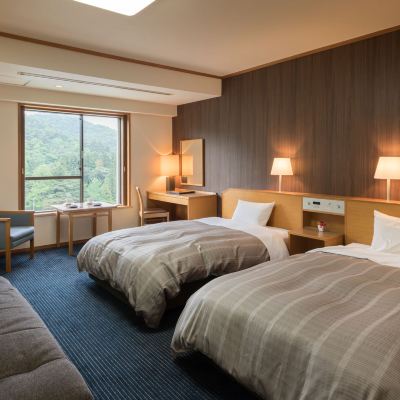 雙床房a 36.9平方米｜120cm 小型雙人床 【雙床房】 【無煙】 【山脈景觀】 千秋閣飯店優惠