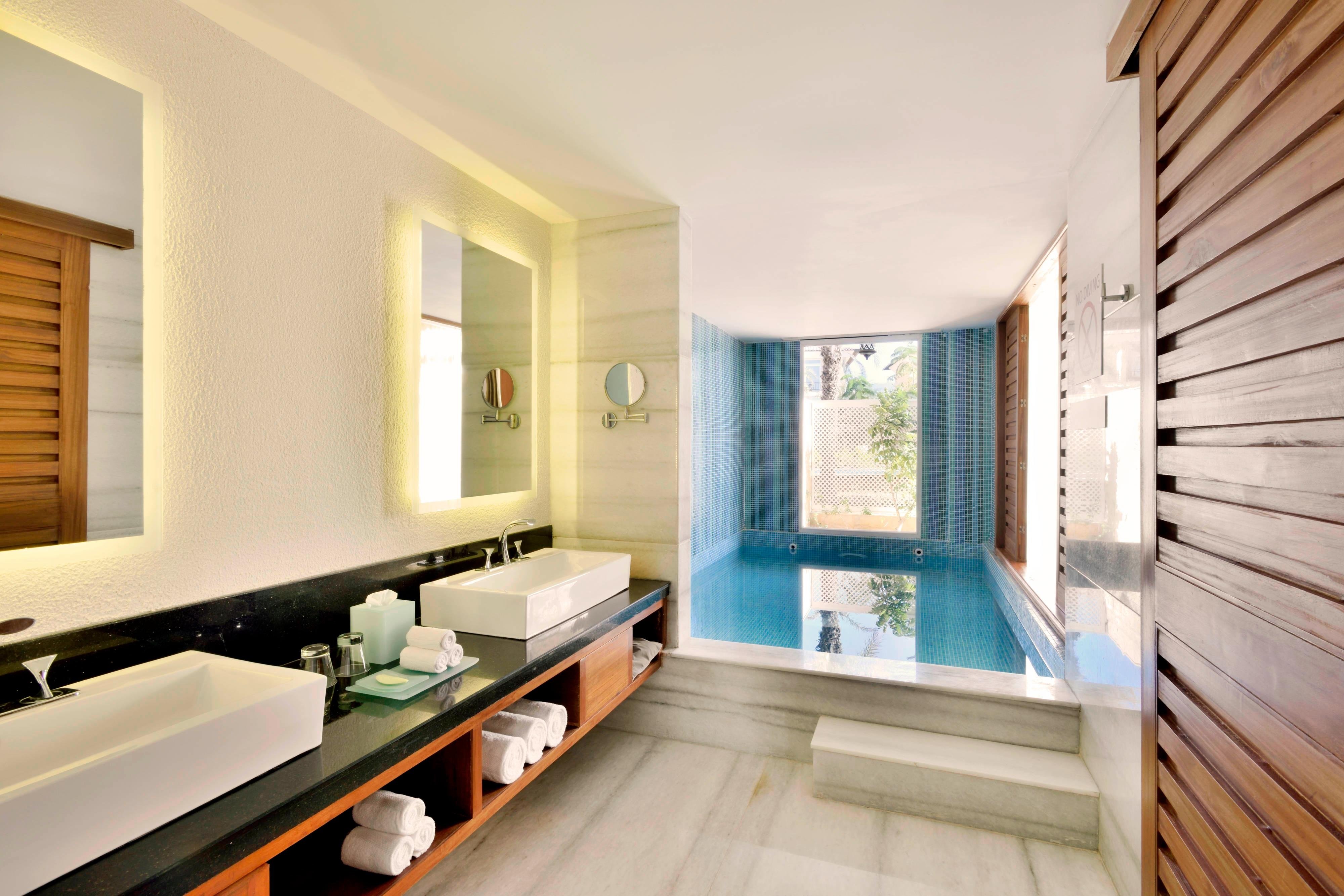 豪华别墅，别墅，2张大床，可通往泳池，带私人泳池